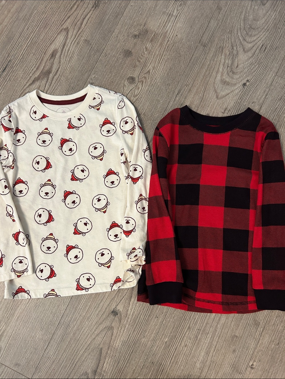 2 winter themed long sleeves